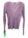 Rag & Bone Size XS purple & pink Mohair Blend V Neck Long Sleeve Ribbed Top purple & pink / XS
