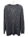 Rag & Bone Size L Black Alpaca & Polyamide Blend V Neck Shimmer Sweater Black / L