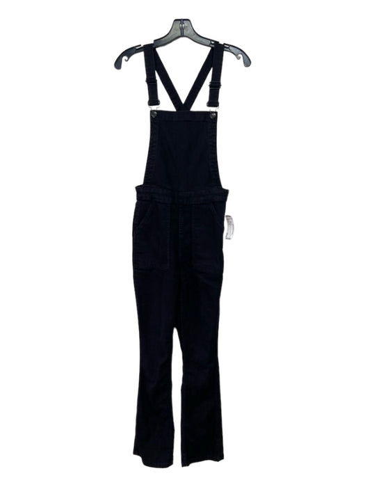 Madewell Size S Black Cotton Side Zip Pockets Jumpsuit Black / S