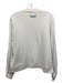 Ganni Size M White Cotton Slits Sweatshirt White / M