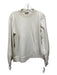 Ganni Size M White Cotton Slits Sweatshirt White / M