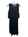 Helmut Lang Size 0 Black Rayon & Viscose Zip Detail Sleeveless Dress Black / 0