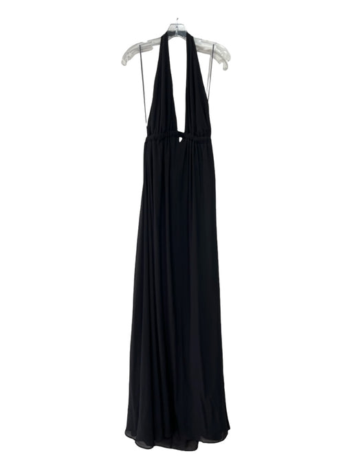 Show Me Your Mumu Size XL Black Polyester Blend Halter Neck Open Back Maxi Dress Black / XL