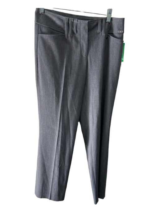St. John Sport Size 4 Light Grey Polyester & Viscose Silver Hardware Pants Light Grey / 4