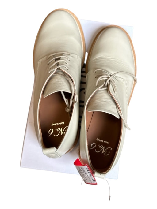 No.6 Store Shoe Size 39 Light Gray Leather Lace Up Oxford Light Gray / 39