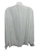 Tibi Size 4 White Triacetate & Polyester Tie Detail V Neck Top White / 4