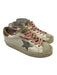 Golden Goose Shoe Size 40 White & Gray Leather Suede Glitter Low Top Sneakers White & Gray / 40