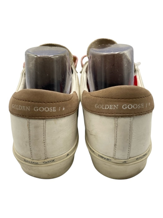 Golden Goose Shoe Size 40 White & Gray Leather Suede Glitter Low Top Sneakers White & Gray / 40