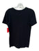 Theory Size Medium Black Cotton Short Sleeve Crew Neck Top Black / Medium