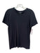 Theory Size Medium Black Cotton Short Sleeve Crew Neck Top Black / Medium