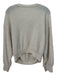 Free People Size Medium Beige Cashmere Long Sleeve V Neck Ribbed Sweater Beige / Medium