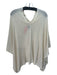 Alashan Cream Cashmere Knit Poncho Cream / One Size