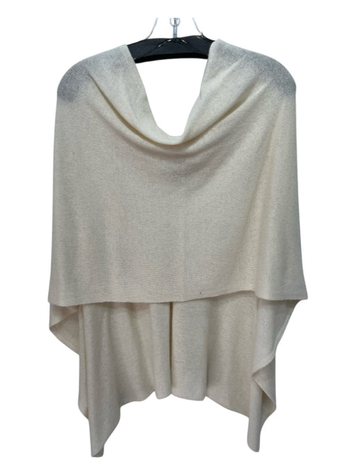 Alashan Cream Cashmere Knit Poncho Cream / One Size