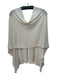 Alashan Cream Cashmere Knit Poncho Cream / One Size