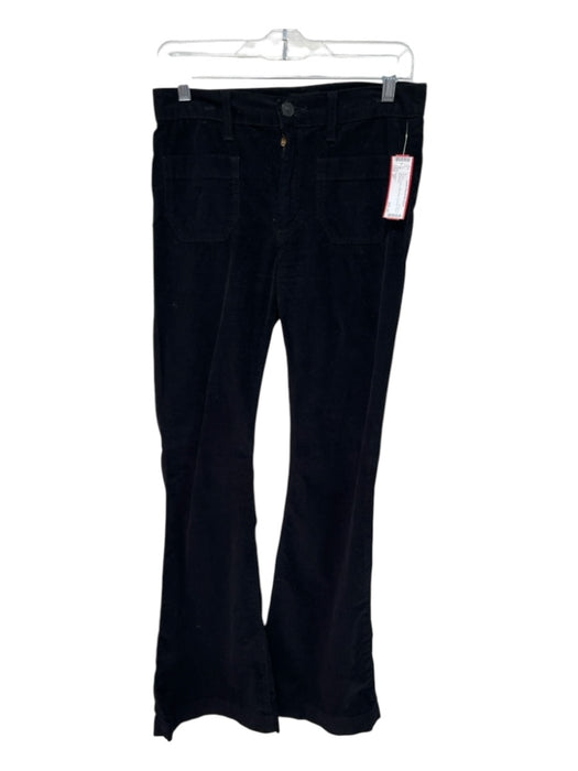 Hudson Size 27 Black Cotton High Rise Corduroy Flare Pants Black / 27