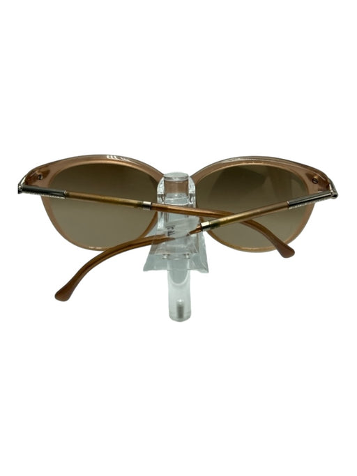 Burberry Beige Acetate round Oversized Mirror Lens Sunglasses Beige