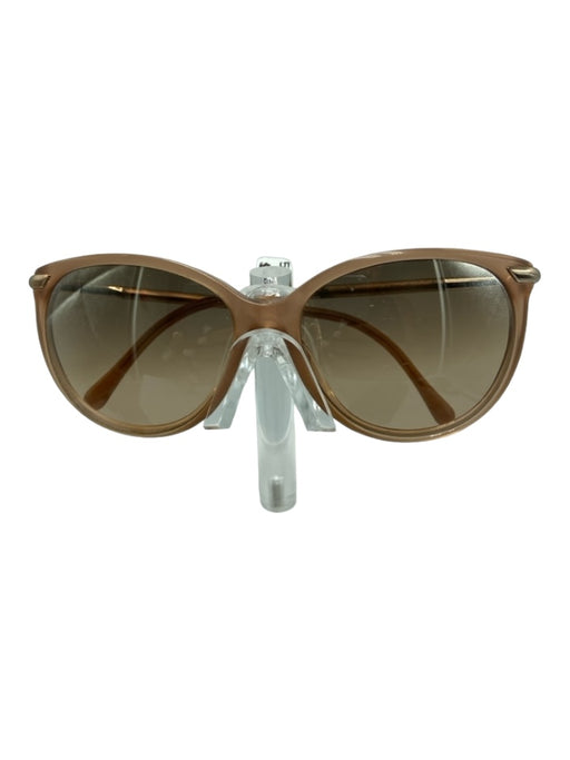 Burberry Beige Acetate round Oversized Mirror Lens Sunglasses Beige