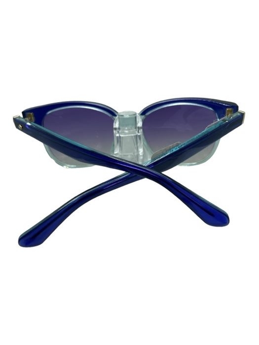 Kate Spade Blue Acetate Mirrored Wayfarer Sunglasses Blue