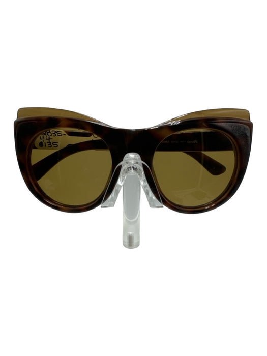 Gucci Brown Acetate Tortoiseshell Cat Eye Tinted Lens Sunglasses Brown