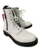 Dr Marten Shoe Size 9 White Leather Zip Laces Boots White / 9