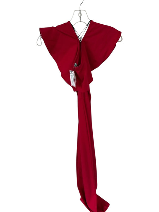 Karlie Size L Red Rayon Blend Off Shoulder Wide Leg Jumper Red / L