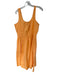Loft Size XL Orange Cotton Sleeveless Smocked Waist Maxi Dress Orange / XL