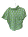 Roller Rabbit Size XL Green & White Pima Cotton bunny Shorts Button Down Pajamas Green & White / XL