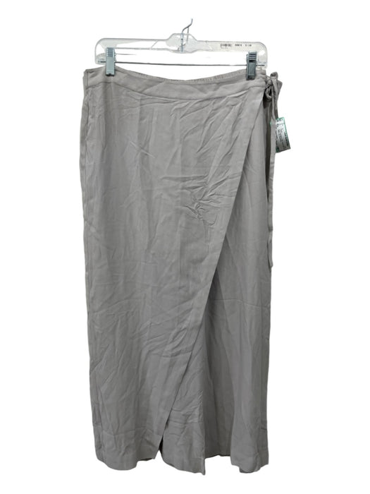 Eileen Fisher Size Missing Size - Est. L Gray Viscose & Silk Wrap Wide Leg Pants Gray / Missing Size - Est. L