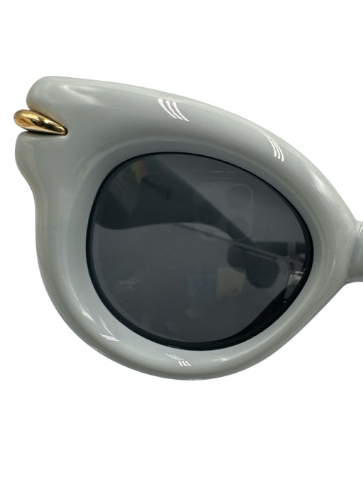 Loewe Light Blue Acetate Gold Tone Details Puffy Wayfarer tinted lens Sunglasses Light Blue