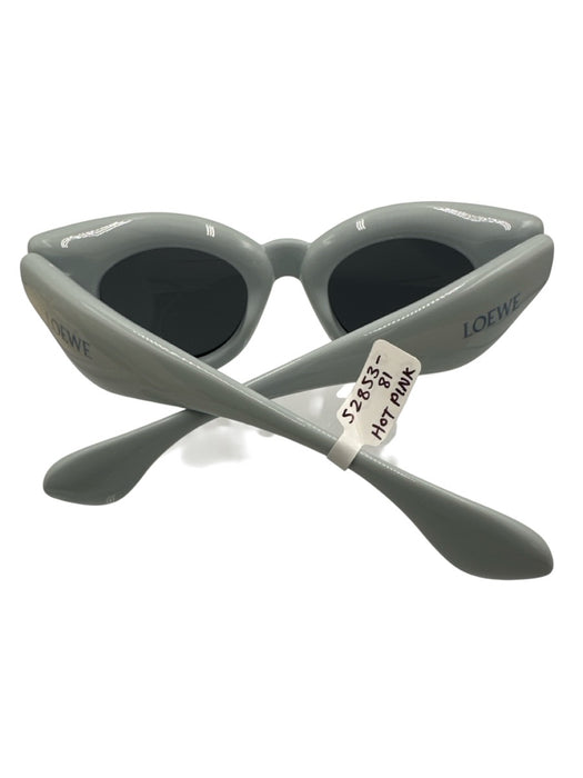 Loewe Light Blue Acetate Gold Tone Details Puffy Wayfarer tinted lens Sunglasses Light Blue
