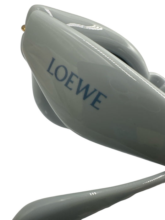 Loewe Light Blue Acetate Gold Tone Details Puffy Wayfarer tinted lens Sunglasses Light Blue