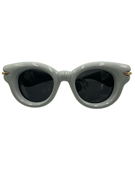 Loewe Light Blue Acetate Gold Tone Details Puffy Wayfarer tinted lens Sunglasses Light Blue