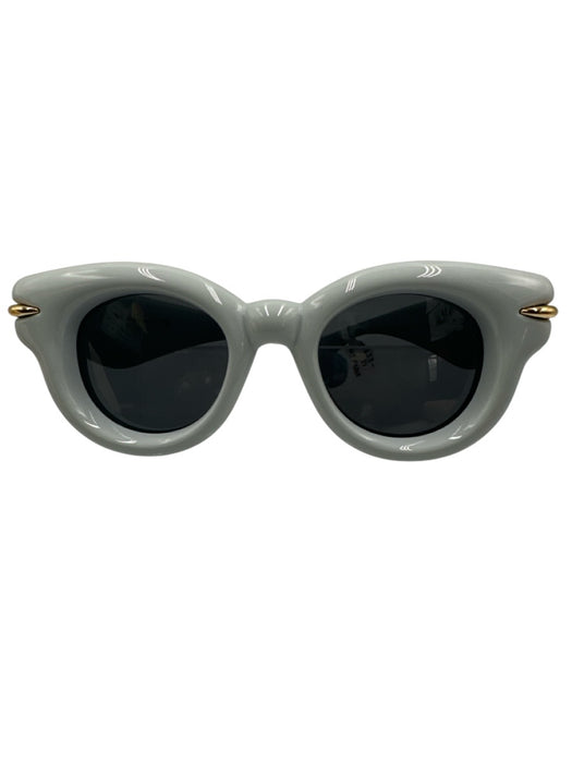 Loewe Light Blue Acetate Gold Tone Details Puffy Wayfarer tinted lens Sunglasses Light Blue