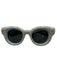 Loewe Light Blue Acetate Gold Tone Details Puffy Wayfarer tinted lens Sunglasses Light Blue