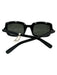 Saint Laurent Black Acetate Square Geometric Tinted Lens Sunglasses Black