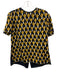 Prada Size Est M Black, Yellow & White Print Missing Fabric Tag Geometric Top Black, Yellow & White Print / Est M