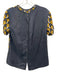 Prada Size Est M Black, Yellow & White Print Missing Fabric Tag Geometric Top Black, Yellow & White Print / Est M