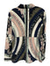 Tory Burch Size 6 Blue, Pink & White Silk Compass Print Long Sleeve Shirt Top Blue, Pink & White / 6