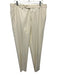 Zanella Size 35 Off White Wool Blend Solid Dress Men's Pants Off White / 35