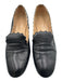 Chloe Shoe Size 40 Black Leather Round Toe Scalloped Block heel Pumps Black / 40