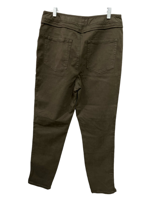 Joie Size 30 Green Cotton Blend High Waist Tapered Cargo Pockets Jeans Green / 30