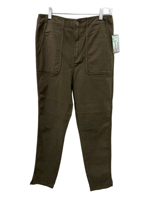 Joie Size 30 Green Cotton Blend High Waist Tapered Cargo Pockets Jeans Green / 30