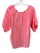 Dylan Size M Coral Pink Cotton Short Sleeve Geometric Print Stripe Boxy Top Coral Pink / M