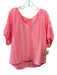 Dylan Size M Coral Pink Cotton Short Sleeve Geometric Print Stripe Boxy Top Coral Pink / M