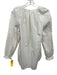 SeeByChloe Size M White Cotton Long Sleeve Lace Panel Scallop Detail Pleats Top White / M