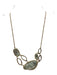 Alexis Bittar Light Green & Gold Stone Crystal Necklace Light Green & Gold