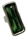 Uno de 50 Green & Silver 925 Sterling Silver Rectangle Faceted Cocktail Ring Green & Silver