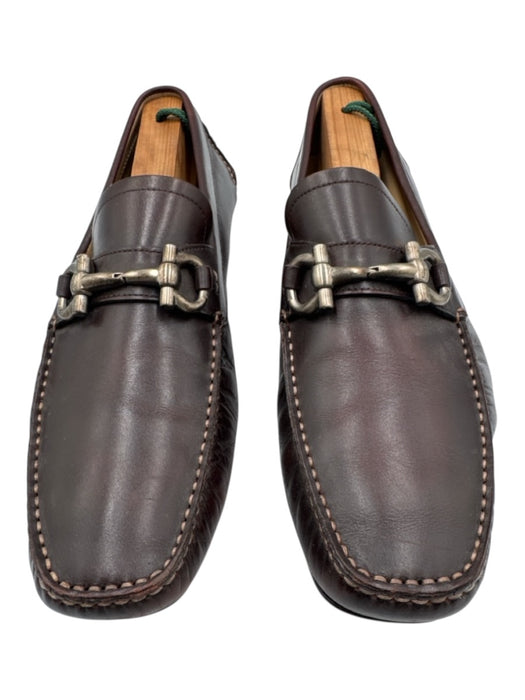 Ferragamo Shoe Size 9D Brown Leather Solid Driver Men's Shoes Brown / 9D
