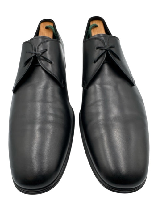 Ferragamo Shoe Size 9 Black Leather Solid Dress Men's Shoes Black / 9