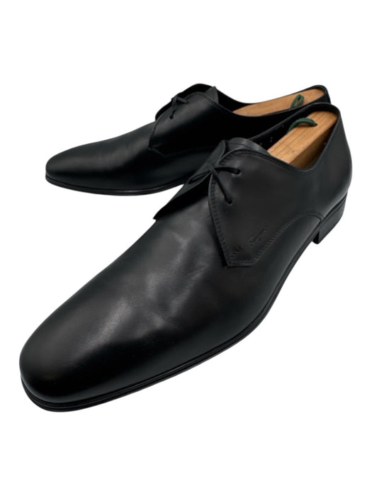 Ferragamo Shoe Size 9 Black Leather Solid Dress Men's Shoes Black / 9